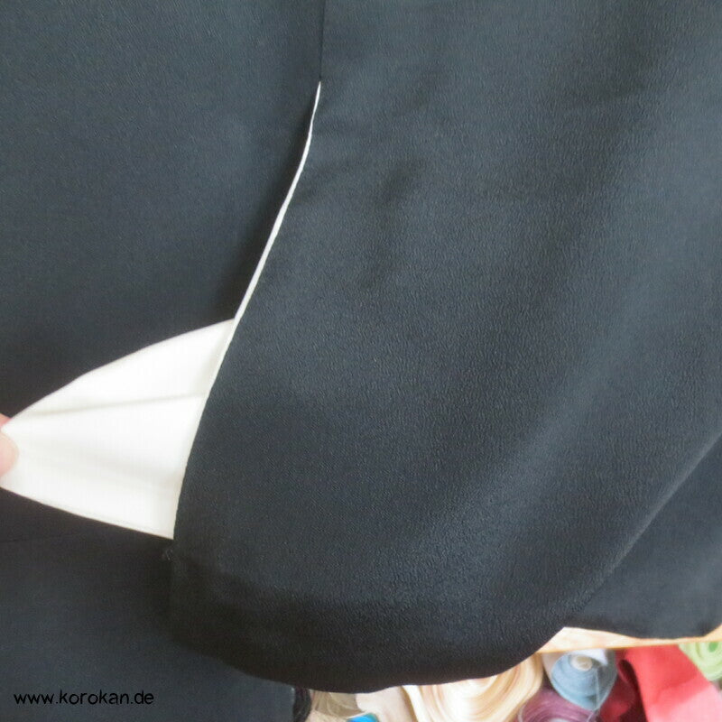 blauer Bambusnachtwald Tomesode Kimono