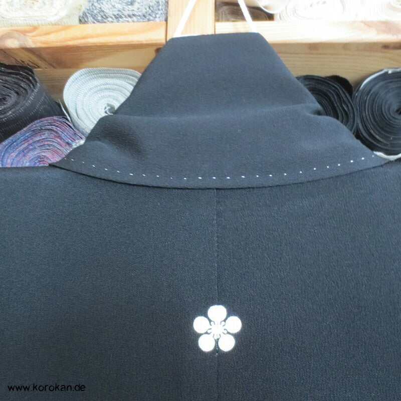 blauer Bambusnachtwald Tomesode Kimono