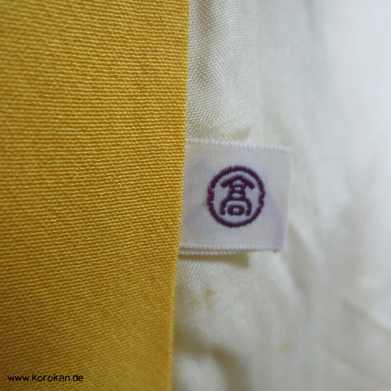 Kiefernbüsche Seidendamast hellblau, blau, gold Homongi Kimono