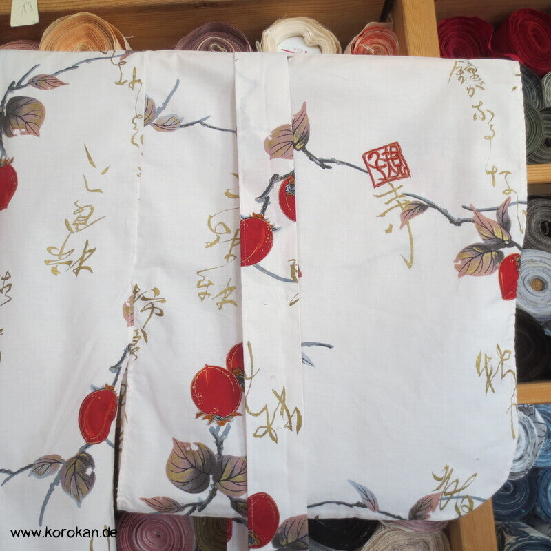 Ichi Ban Japan Kimono Yukata - Morgenmantel mit Gürtel. momo Pfirsiche
