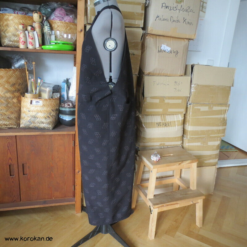 Latzhose aus Tsumugi Seide, Upcycling, Zero Waste