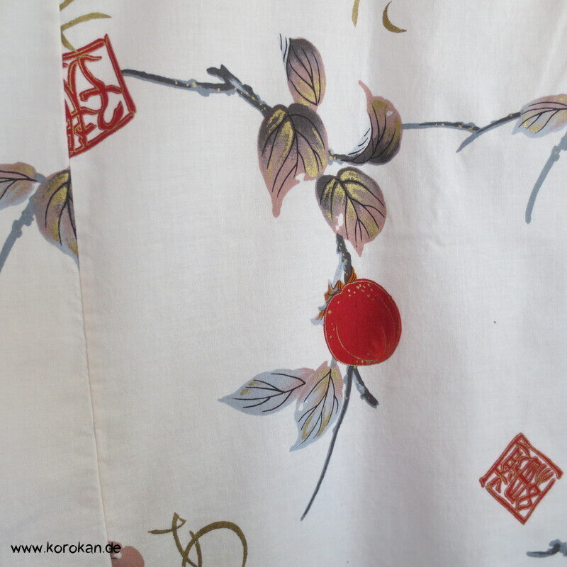 Ichi Ban Japan Kimono Yukata - Morgenmantel mit Gürtel. momo Pfirsiche