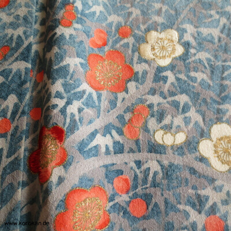 Künstlerarbeit, Ume und Bambuswald Homongi Kimono