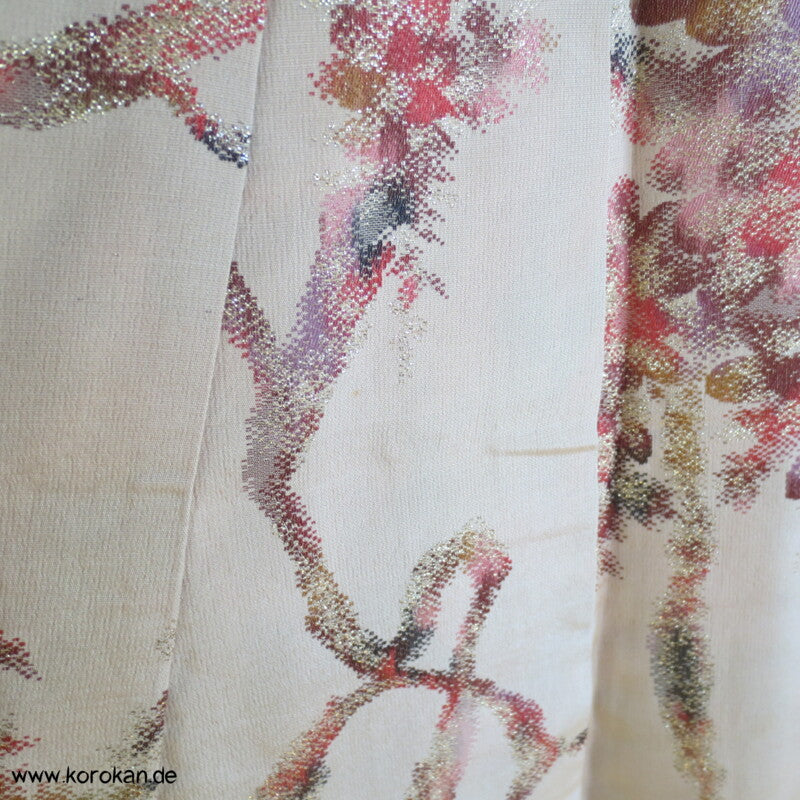 glitzernde Sakura Omeshi Urushi Komon Kimono