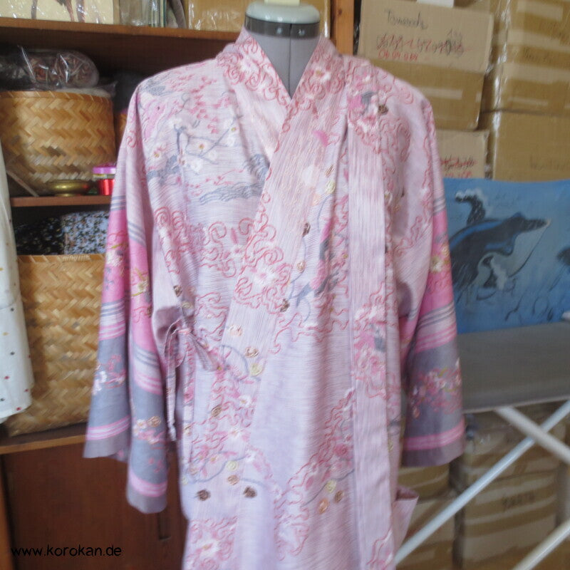 Bassetti Baumwoll Satin Granfoulard als Kimono Morgenmantel, Gr. M