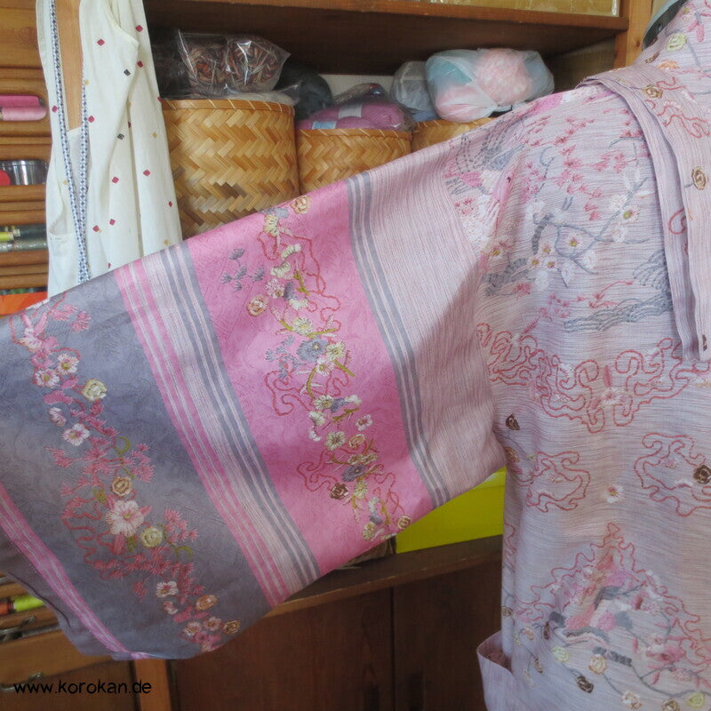Bassetti Baumwoll Satin Granfoulard als Kimono Morgenmantel, Gr. M