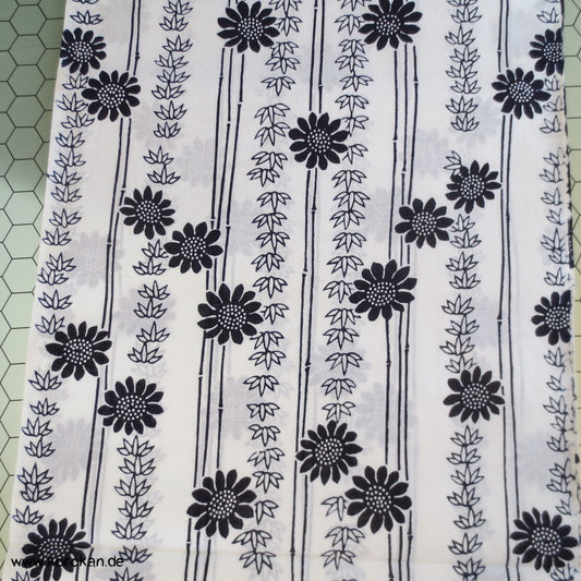 Bambus und Chrysanthemen Yukata Kimono Baumwoll Stoff