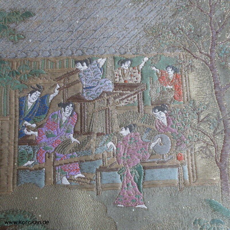 ganze Kimonoherstellung Irotomesode Brokat Kimono