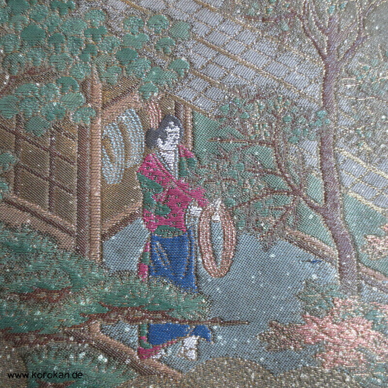 ganze Kimonoherstellung Irotomesode Brokat Kimono