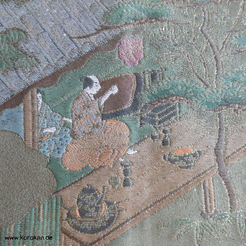ganze Kimonoherstellung Irotomesode Brokat Kimono