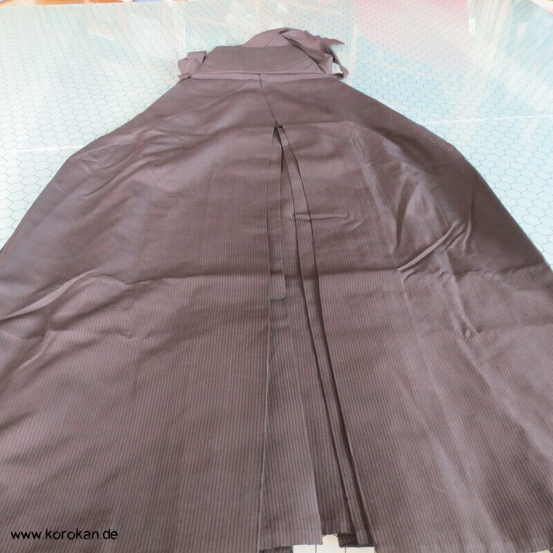 braun schwarz gestreifte Hakama - Andon - Rock - Typ