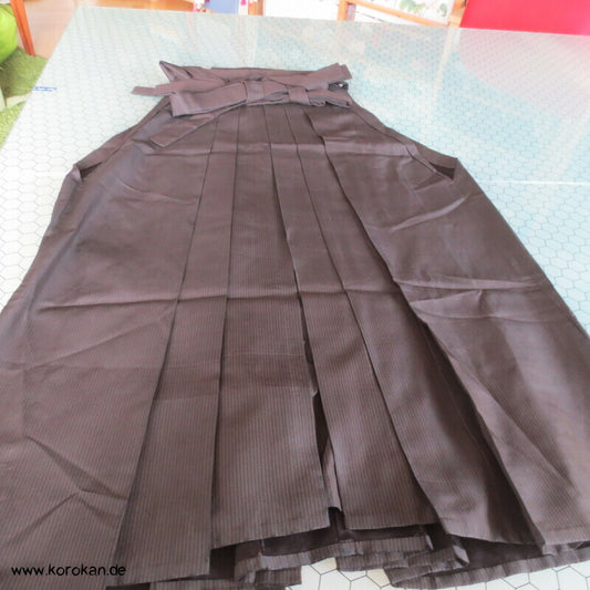 braun schwarz gestreifte Hakama - Andon - Rock - Typ