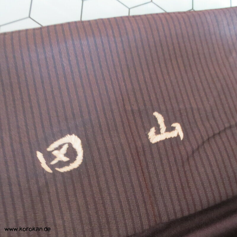 braun schwarz gestreifte Hakama - Andon - Rock - Typ