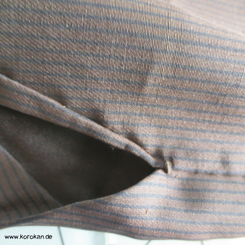 braun schwarz gestreifte Hakama - Andon - Rock - Typ