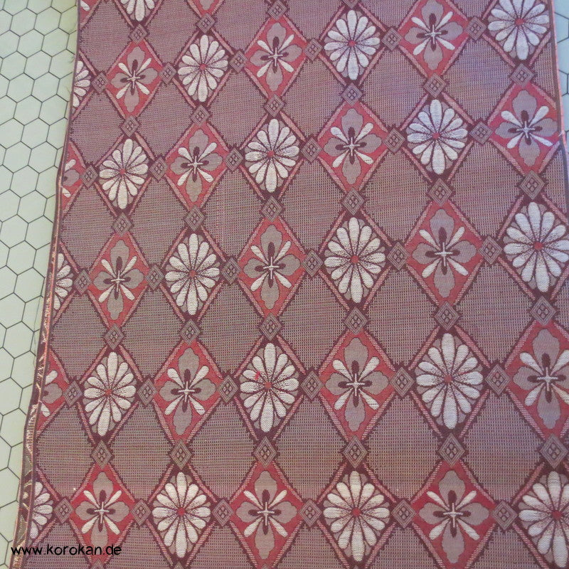 Diamantrauten, Blüten Kimono Seiden Jacquard