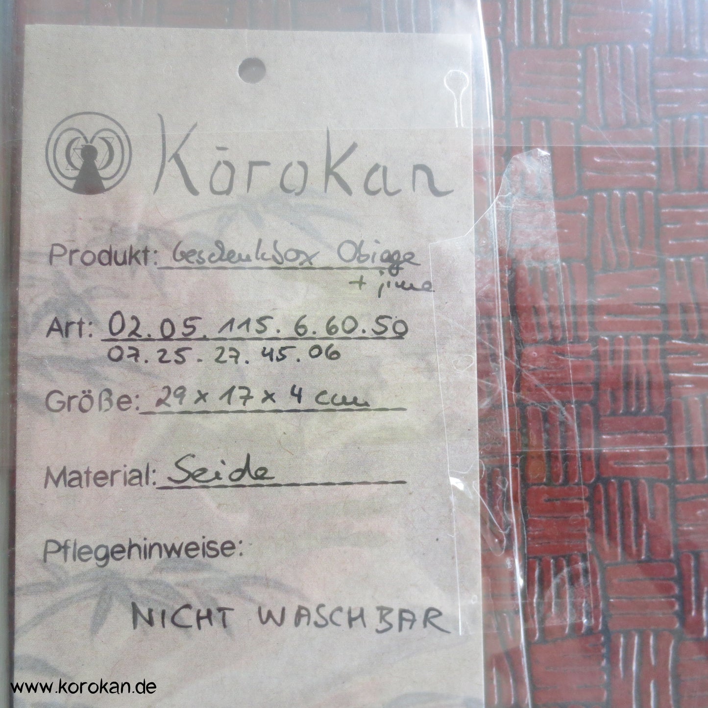 rosa Obiage und Obijime Geschenkbox