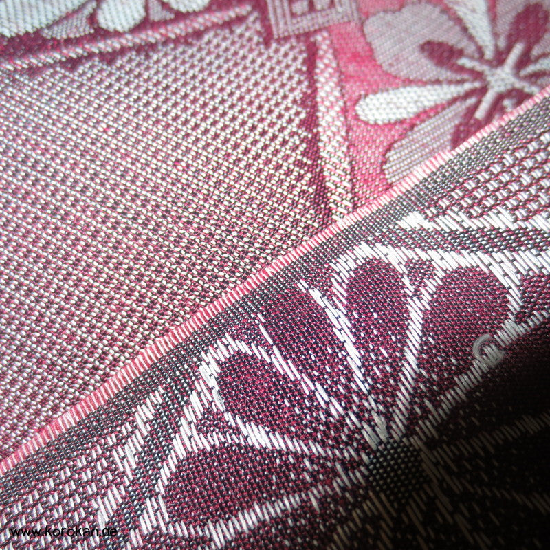 Diamantrauten, Blüten Kimono Seiden Jacquard