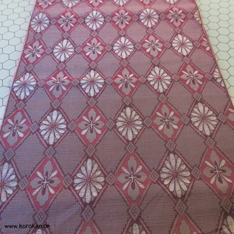 Diamantrauten, Blüten Kimono Seiden Jacquard