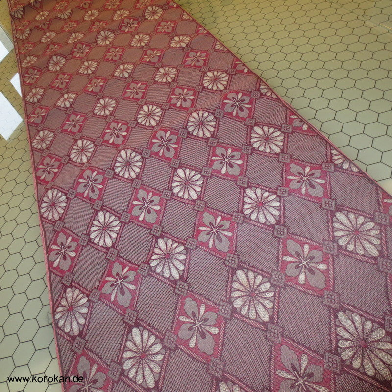 Diamantrauten, Blüten Kimono Seiden Jacquard