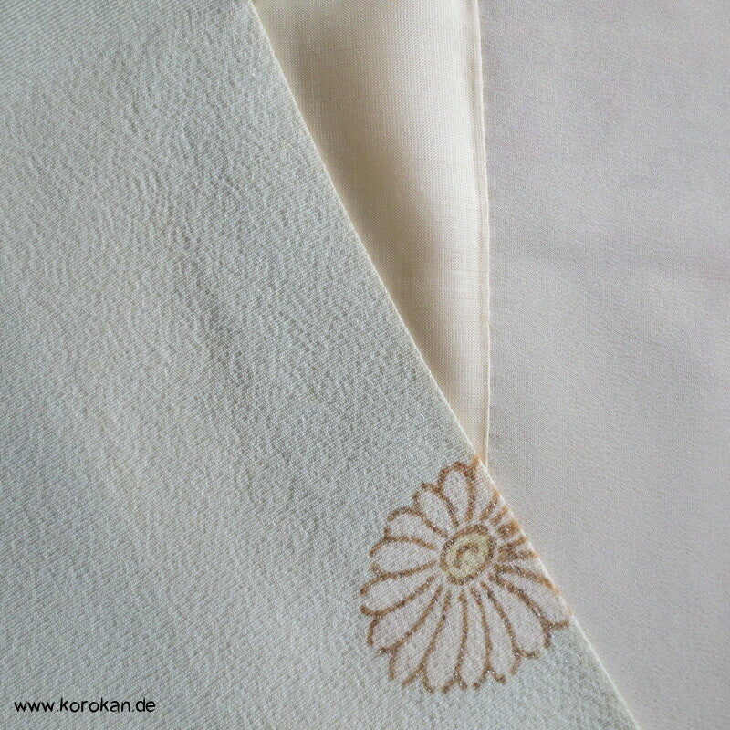 pastelliger Vier Jahreszeiten Homongi Seiden Kimono