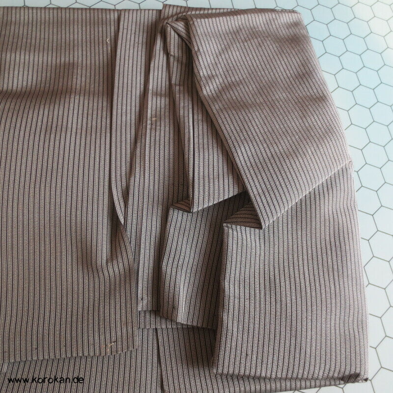 grau gestreifte Sommer Hakama - Andon - Rock - Typ