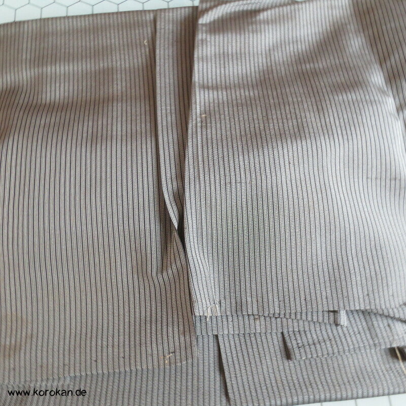 grau gestreifte Sommer Hakama - Andon - Rock - Typ