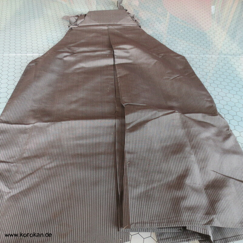 grau gestreifte Sommer Hakama - Andon - Rock - Typ