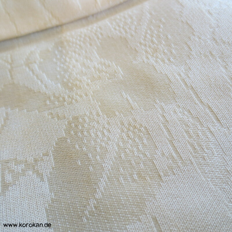 Stickereizweige auf schwarz Haori Kimono Jacke, mit Himo