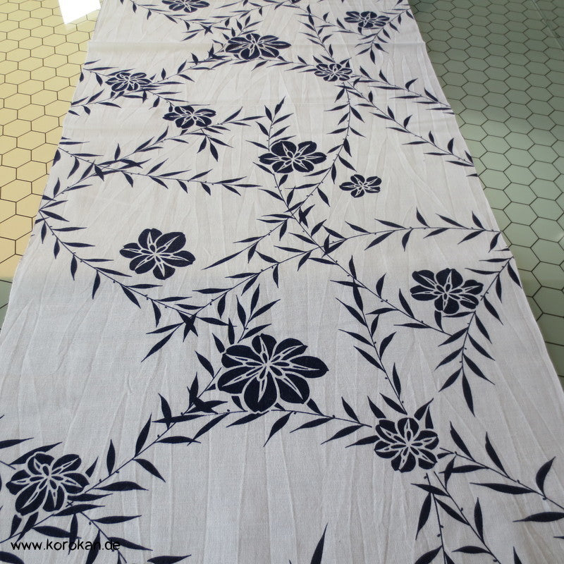 Blüten, Zweige Yukata Kimono Baumwoll Stoff