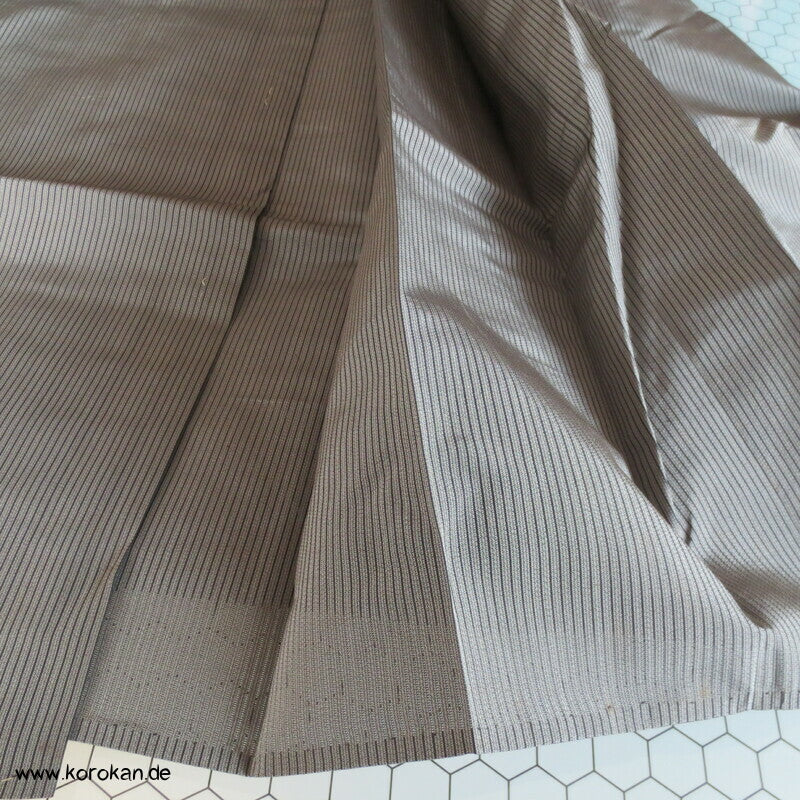 grau gestreifte Sommer Hakama - Andon - Rock - Typ