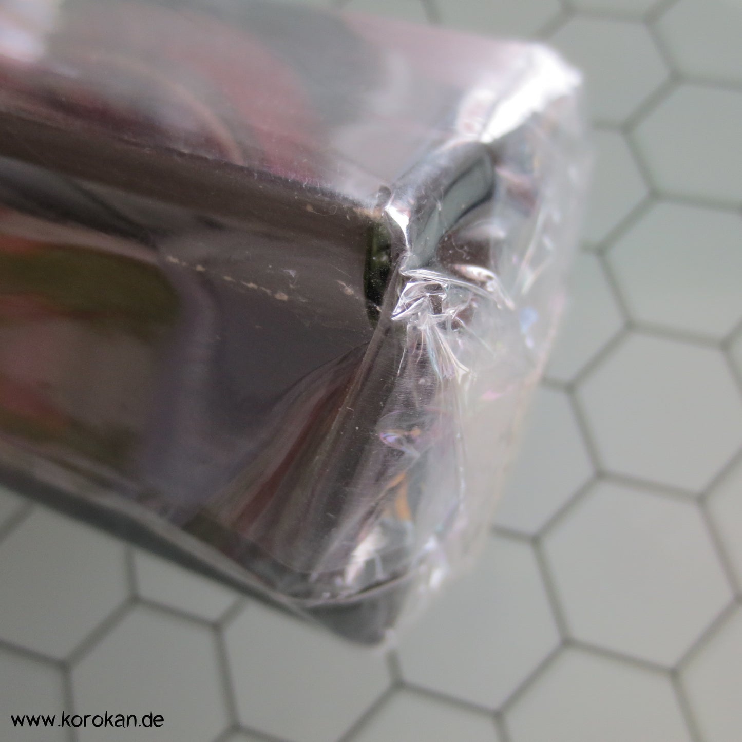 aubergine - weißer Obijime in Geschenkbox