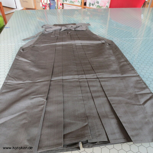 grau gestreifte Sommer Hakama - Andon - Rock - Typ