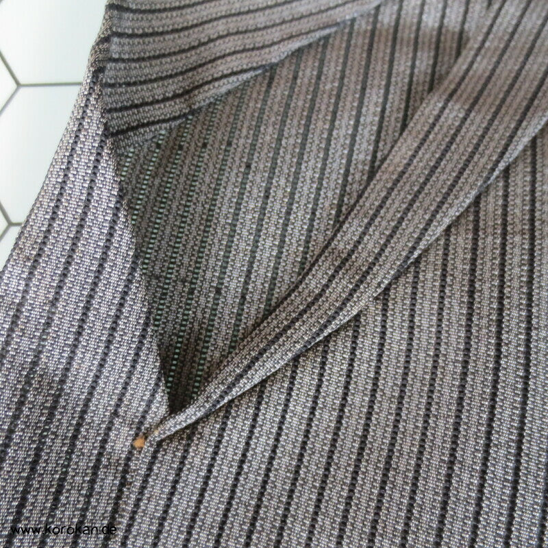 grau gestreifte Sommer Hakama - Andon - Rock - Typ
