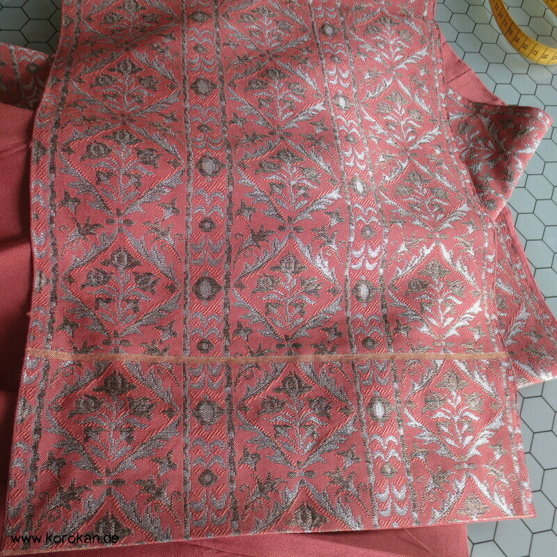 Diesteln auf altrosa Fukuro Obi