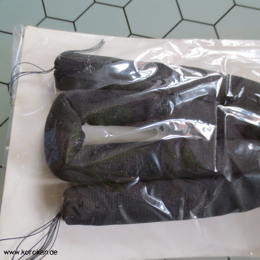 Marukuge, schwarze Seide, Vintage aber neu