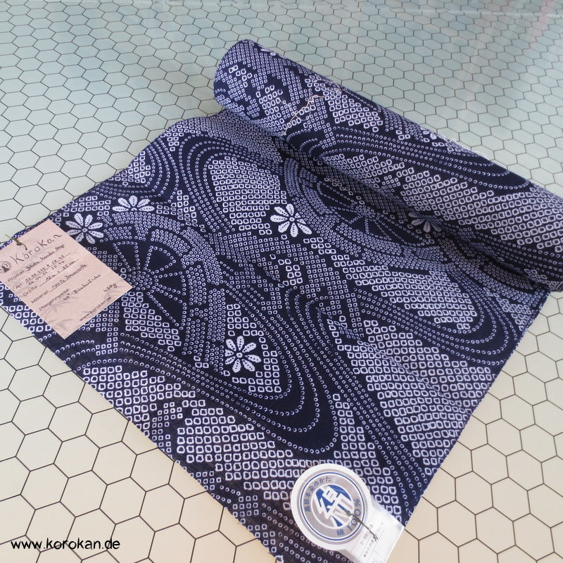 Kanoko Dot Genji Wheel, Fluss Yukata Baumwoll Kimono Stoff