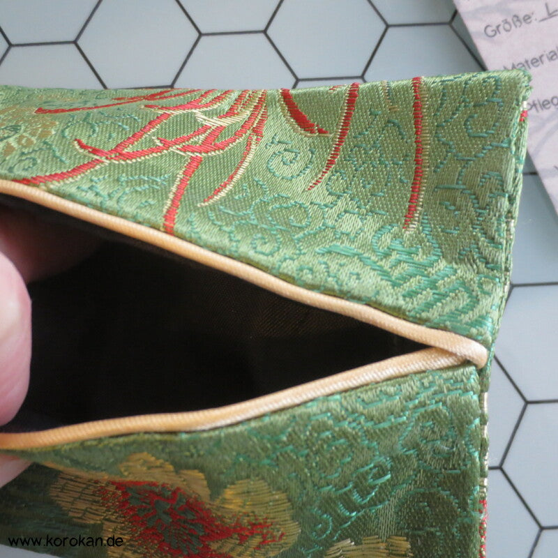 kleines Portemonaie, Geldtäschchen aus Brokat