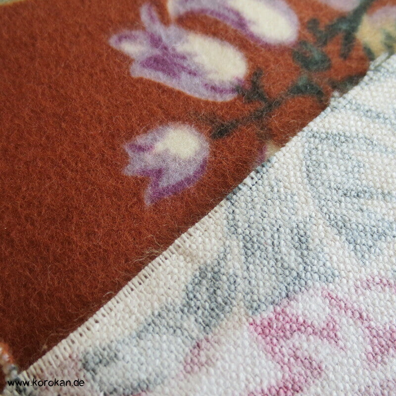 Päonien und Blumen Winter Nemaki Kimono Baumwollflanell