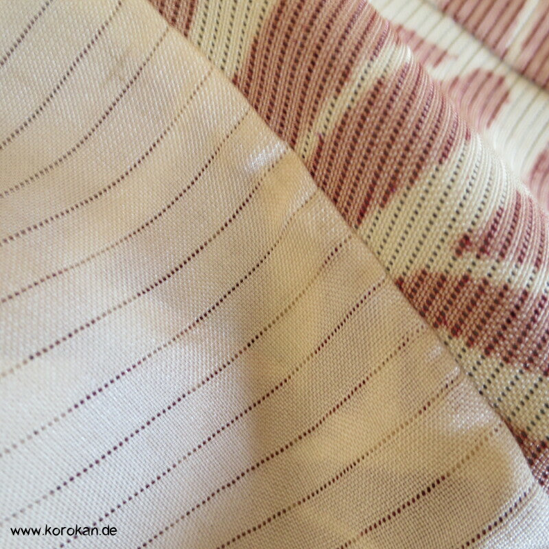 Bambusmuster Hitoe Kimono, Rho Seide