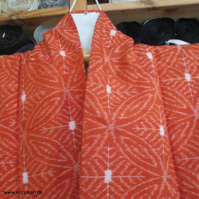 japanischer Shippo Kasuri Tsumugi Seiden Kimono