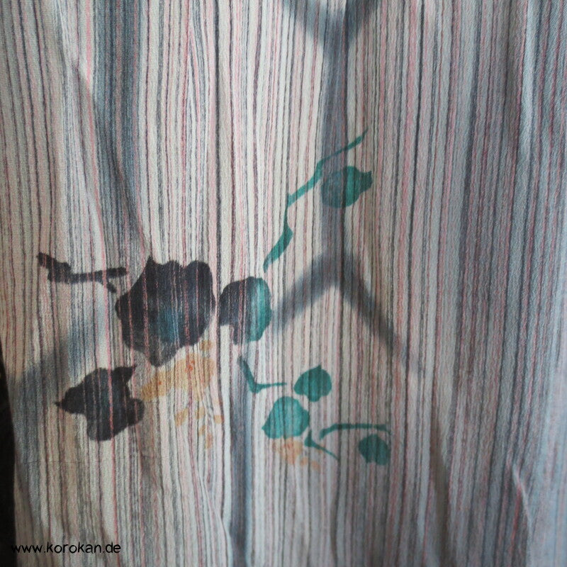 antiker handgenähter japanischer Seidenkrepp Juban Unter Kimono