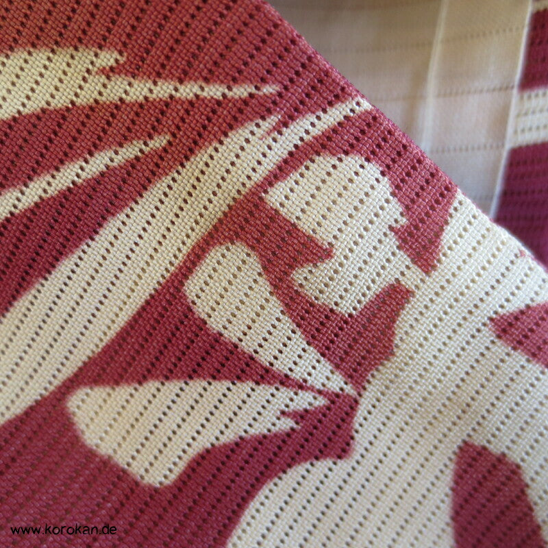 Bambusmuster Hitoe Kimono, Rho Seide