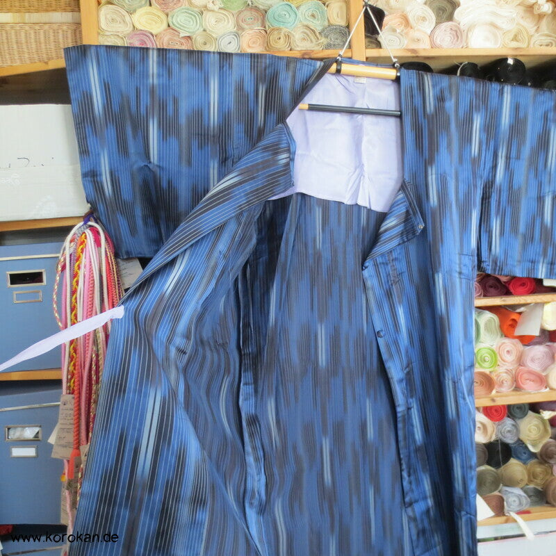 feine Kasuri Streifen Michiyuki Jacke