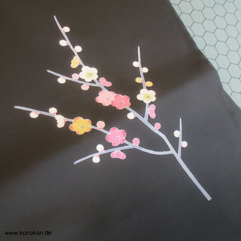 Chrysanthemenstengel Haori Crepe Seide Tanmono Kimono Stoffrolle