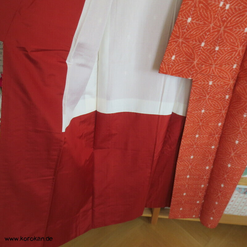 japanischer Shippo Kasuri Tsumugi Seiden Kimono