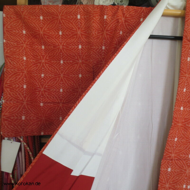 japanischer Shippo Kasuri Tsumugi Seiden Kimono
