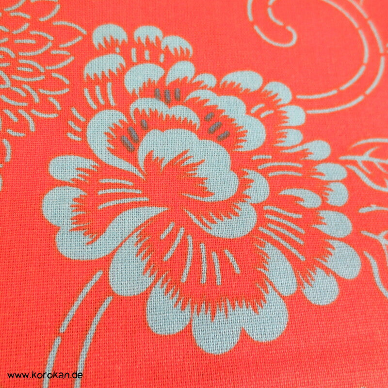 Karakusa Arabesken mit Chrysanthemenblüten Bassetti Baumwollstoff