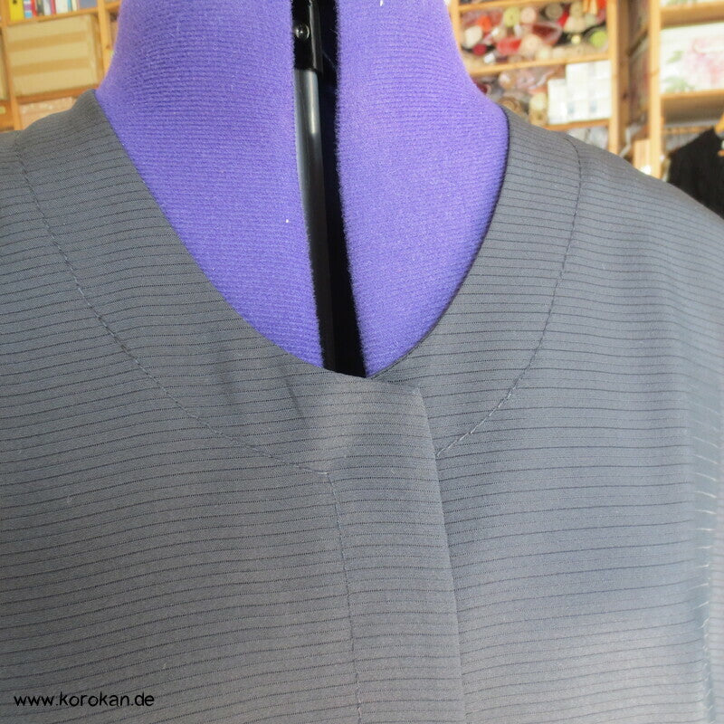 japanische schwarze Sommer Rho Seide - Über Blusenjacke