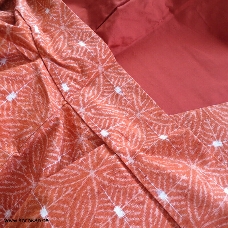 japanischer Shippo Kasuri Tsumugi Seiden Kimono