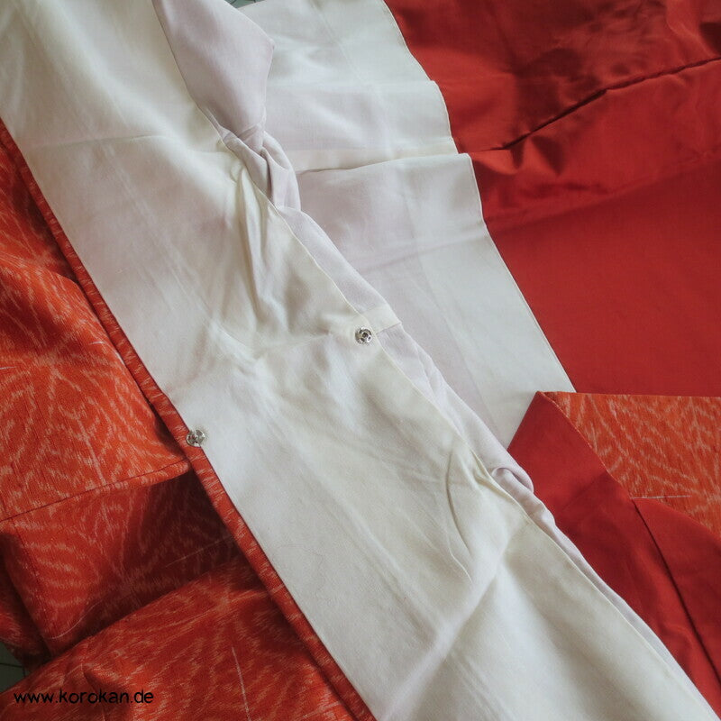 japanischer Shippo Kasuri Tsumugi Seiden Kimono